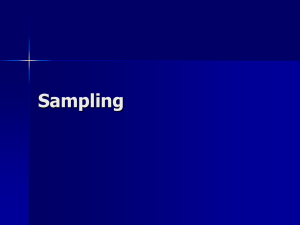 Sampling