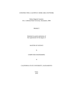CONSTRUCTING A 6LOWPAN  HOME AREA NETWORK  Ruben Edgardo Gonzalez