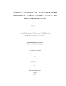 ASSESSING THE STATISTICAL ACCURACY OF A MONITORING PROGRAM