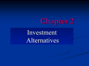 Chapter 2 Investment Alternatives