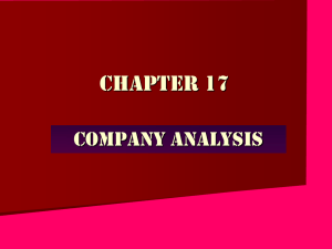 Chapter 17 Company Analysis