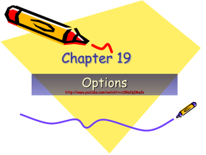 Chapter 19 Options