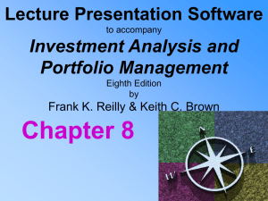 Chapter 8 Lecture Presentation Software Investment Analysis and Portfolio Management