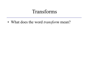 Transforms transform