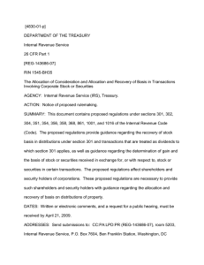 [4830-01-p] DEPARTMENT OF THE TREASURY Internal Revenue Service 26 CFR Part 1