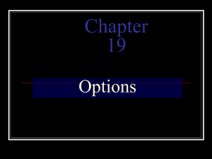 Chapter 19 Options