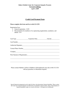 Greenwashing  Credit Card Payment Form