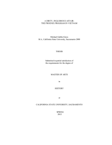 A DIRTY, INGLORIOUS AFFAIR: THE PHOENIX PROGRAM IN VIETNAM  Michael Gabbe-Gross