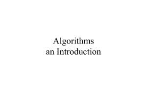 Algorithms an Introduction