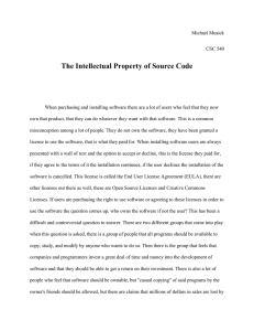 The Intellectual Property of Source Code