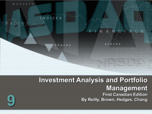 9 Investment Analysis and Portfolio Management First Canadian Edition