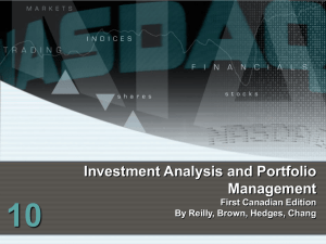 10 Investment Analysis and Portfolio Management First Canadian Edition