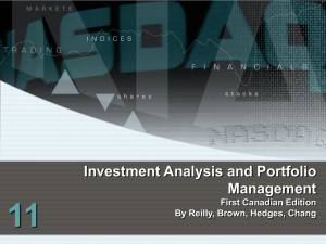 11 Investment Analysis and Portfolio Management First Canadian Edition