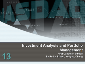 13 Investment Analysis and Portfolio Management I