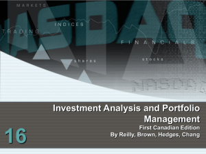 16 Investment Analysis and Portfolio Management First Canadian Edition