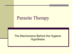 Parasite Therapy The Mechanisms Behind the Hygiene Hypothesis