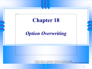 Chapter 18 Option Overwriting