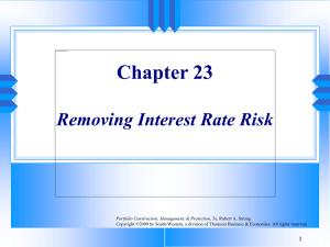 Chapter 23 Removing Interest Rate Risk