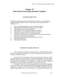 Chapter 15 Time-Series Forecasting and Index Numbers