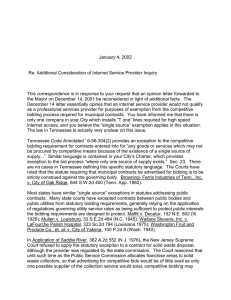 January 4, 2002  Re: Additional Consideration of Internet Service Provider Inquiry