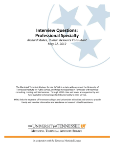 Interview Questions: Professional Specialty Richard Stokes, Human Resource Consultant May 22, 2012