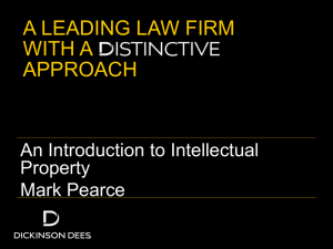 A LEADING LAW FIRM WITH A APPROACH An Introduction to Intellectual