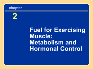 2 Fuel for Exercising Muscle: Metabolism and