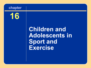16 Children and Adolescents in Sport and