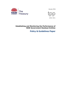 tpp 16-01 Policy &amp; Guidelines Paper