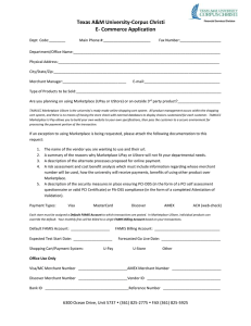 Texas A&amp;M University-Corpus Christi E- Commerce Application