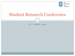 Student Research Conference 2 7 T H