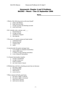 Homework: Chapter 4 and 5 Problems BA3303 (Moore)