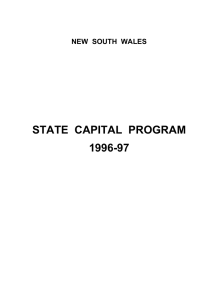 STATE  CAPITAL  PROGRAM 1996-97 NEW  SOUTH  WALES