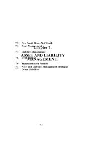 Chapter 7: ASSET AND LIABILITY MANAGEMENT: