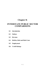 Chapter 8: INTERSTATE PUBLIC SECTOR COMPARISONS