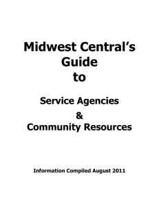 Midwest Central’s Guide to Service Agencies