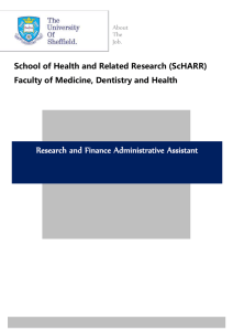 Research and Finance Administrative Assistant Faculty of Medicine, Dentistry and Health