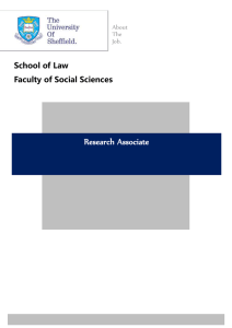 Research Associate School of Law Faculty of Social Sciences