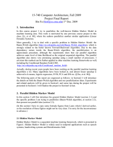 15-740 Computer Architecture, Fall 2009 Project Final Report ( )