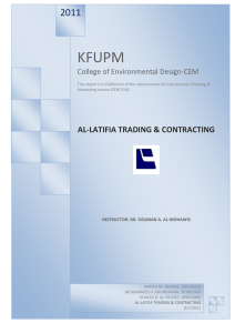 KFUPM  2011 College of Environmental Design-CEM