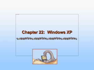 Chapter 22:  Windows XP