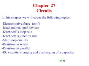 Chapter  27 Circuits