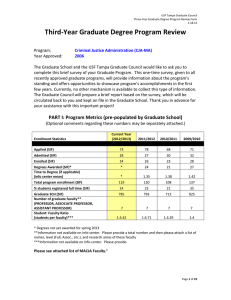 Third-Year Graduate Degree Program Review