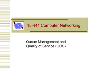 15-441 Computer Networking Queue Management and Quality of Service (QOS)