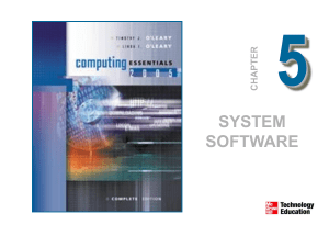 5 SYSTEM SOFTWARE