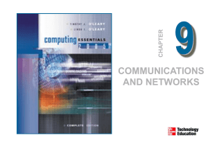 9 COMMUNICATIONS AND NETWORKS