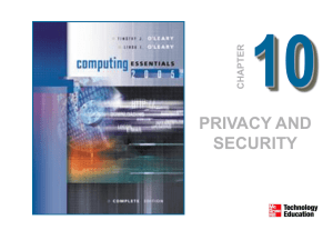 10 PRIVACY AND SECURITY