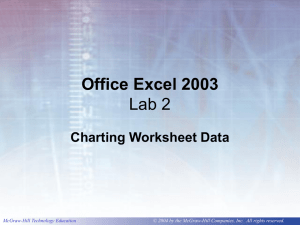 Office Excel 2003 Lab 2 Charting Worksheet Data McGraw-Hill Technology Education
