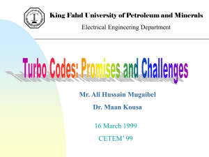 Mr. Ali Hussain Mugaibel Dr. Maan Kousa 16 March 1999 CETEM’ 99