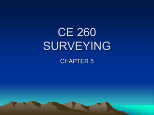 CE 260 SURVEYING CHAPTER 5